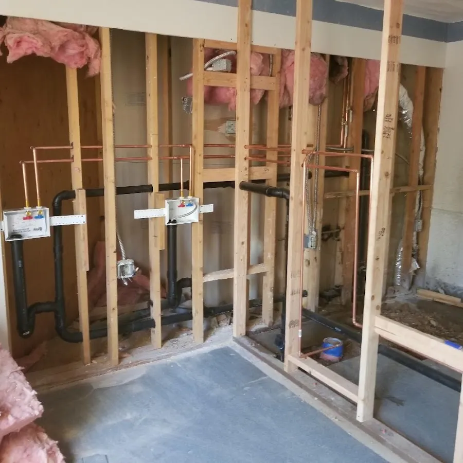 Copper pipe rough-in and plumbing installation in Lake Wales